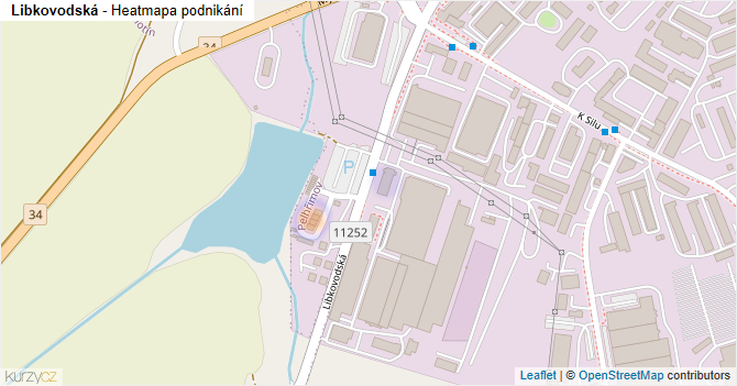 Libkovodská - mapa podnikání