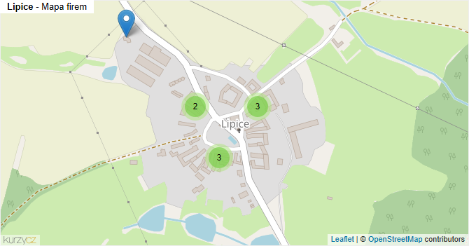 Lipice - mapa firem