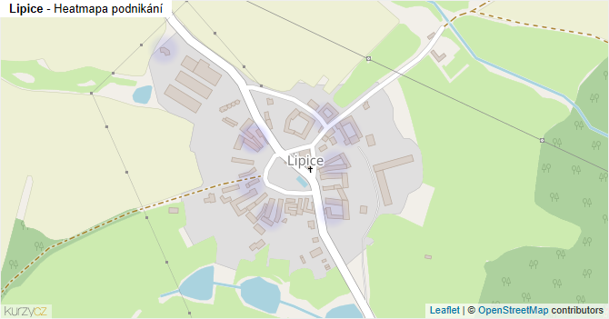 Lipice - mapa podnikání