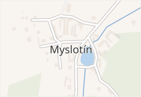 Myslotín v obci Pelhřimov - mapa části obce