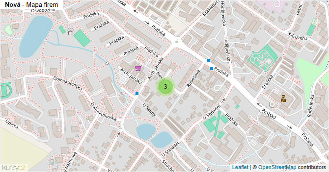 Nová - mapa firem