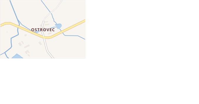 Ostrovec v obci Pelhřimov - mapa části obce