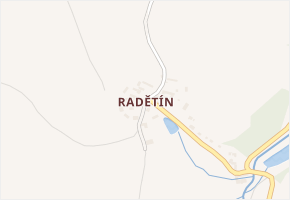 Radětín v obci Pelhřimov - mapa části obce