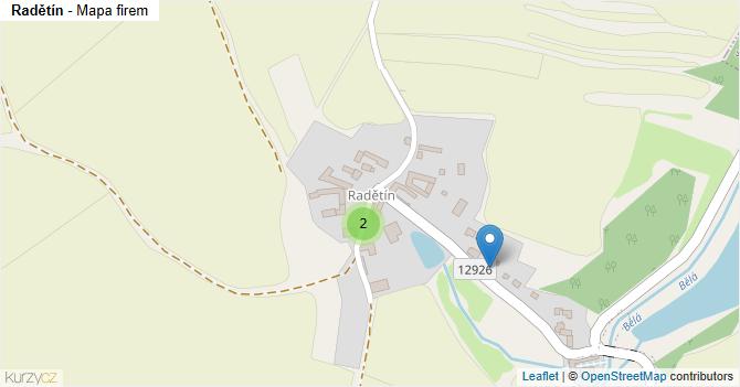 Radětín - mapa firem