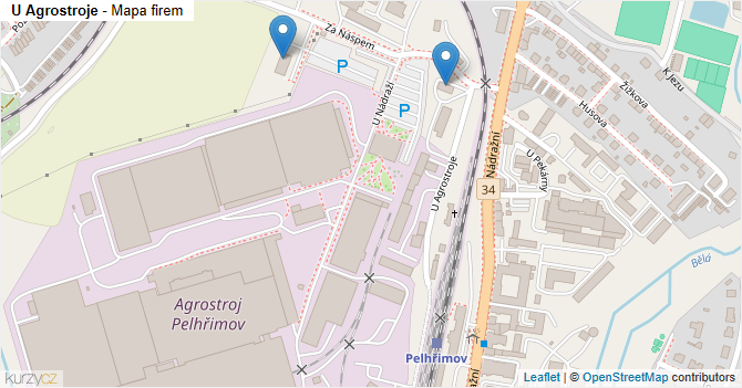 U Agrostroje - mapa firem