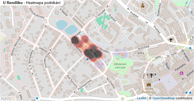 U Rendlíku - mapa podnikání