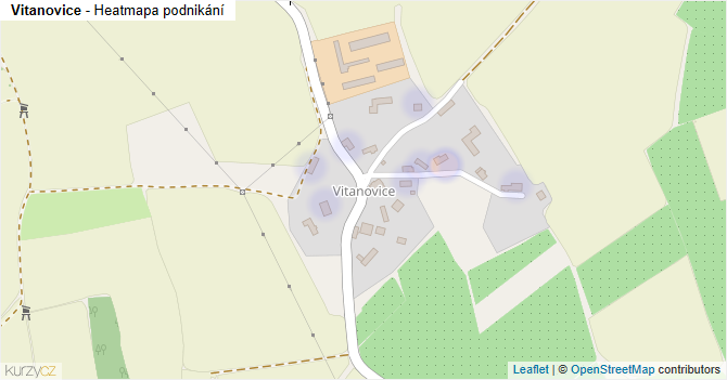 Vitanovice - mapa podnikání