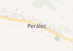 Perálec v obci Perálec - mapa části obce