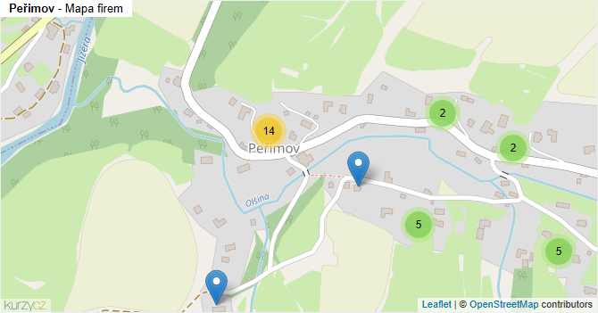 Peřimov - mapa firem
