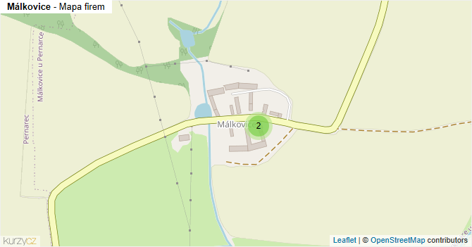 Málkovice - mapa firem