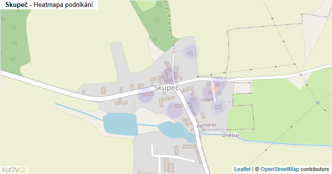 Skupeč - mapa podnikání