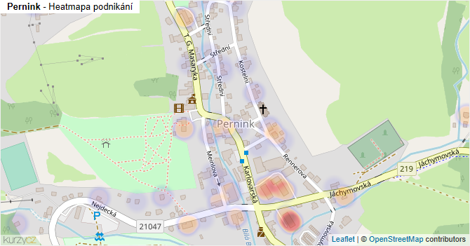 Pernink - mapa podnikání