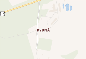 Rybná v obci Pernink - mapa části obce