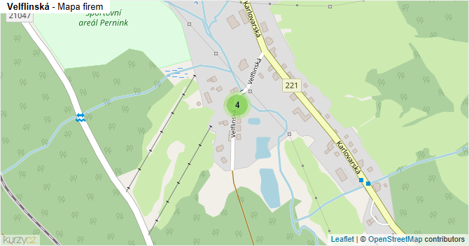 Velflinská - mapa firem