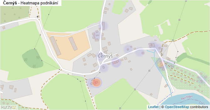 Černýš - mapa podnikání