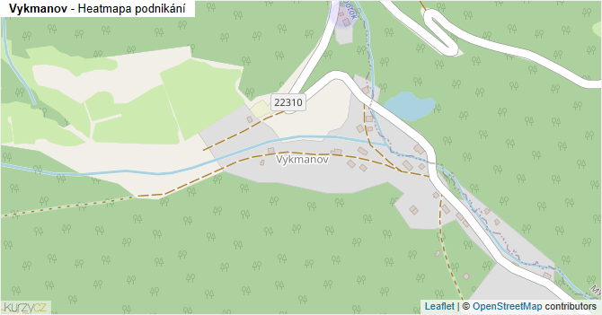 Vykmanov - mapa podnikání