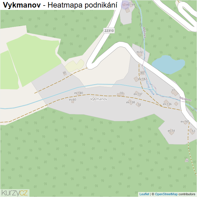 Mapa Vykmanov - Firmy v části obce.
