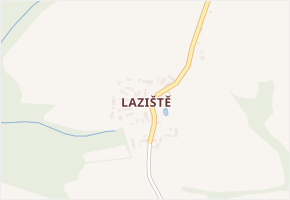 Laziště v obci Pertoltice - mapa části obce