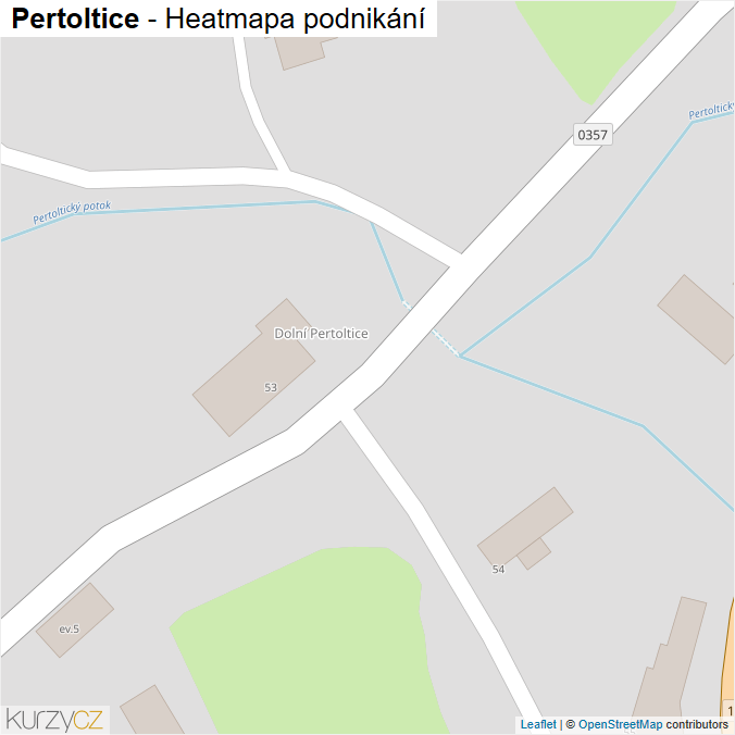 Mapa Pertoltice - Firmy v obci.