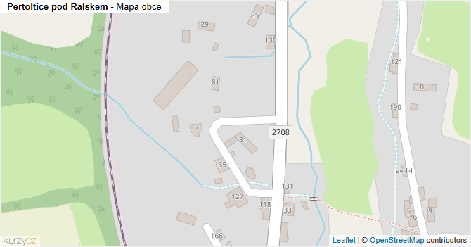 Pertoltice pod Ralskem - mapa obce
