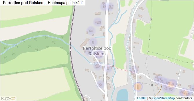Pertoltice pod Ralskem - mapa podnikání
