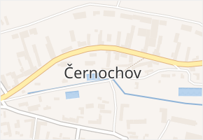 Černochov v obci Peruc - mapa části obce