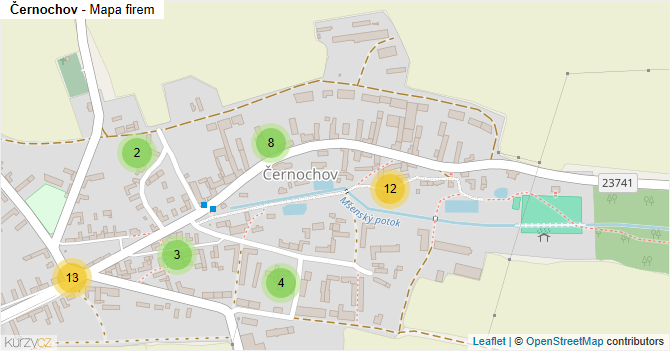 Černochov - mapa firem