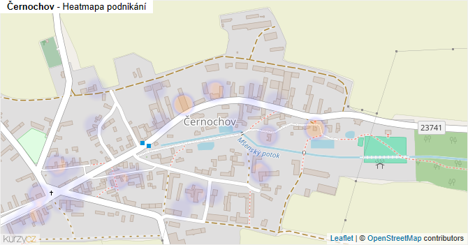 Černochov - mapa podnikání
