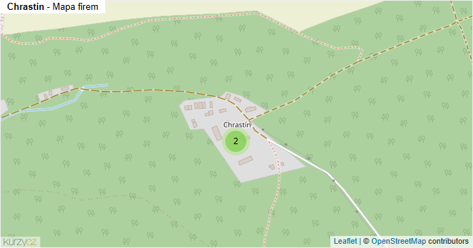 Chrastín - mapa firem