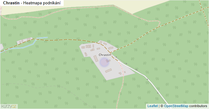 Chrastín - mapa podnikání