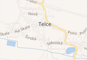 Na Skokanu v obci Peruc - mapa ulice