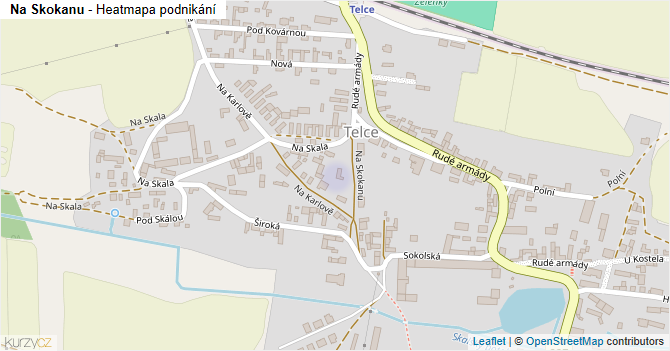 Na Skokanu - mapa podnikání