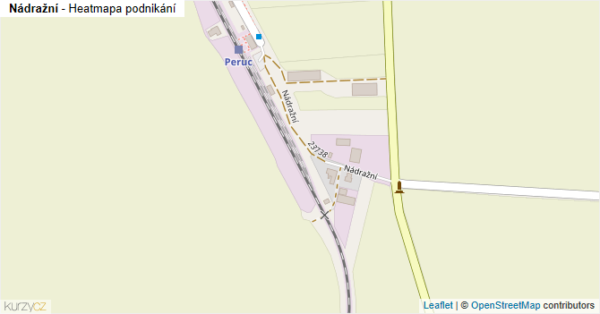 Nádražní - mapa podnikání