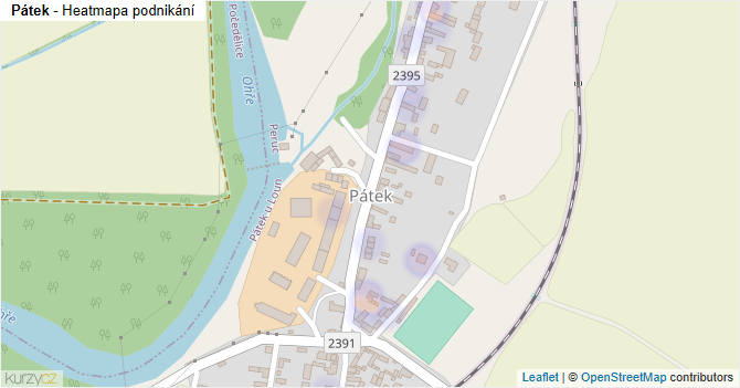 Pátek - mapa podnikání