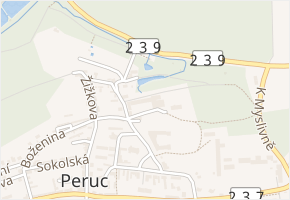 Pivovarská v obci Peruc - mapa ulice