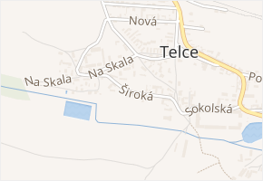 Široká v obci Peruc - mapa ulice