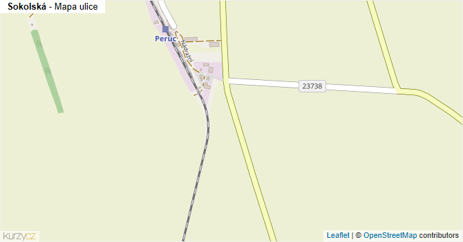 Sokolská - mapa ulice