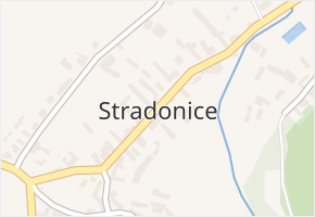 Stradonice v obci Peruc - mapa části obce