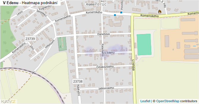V Edenu - mapa podnikání