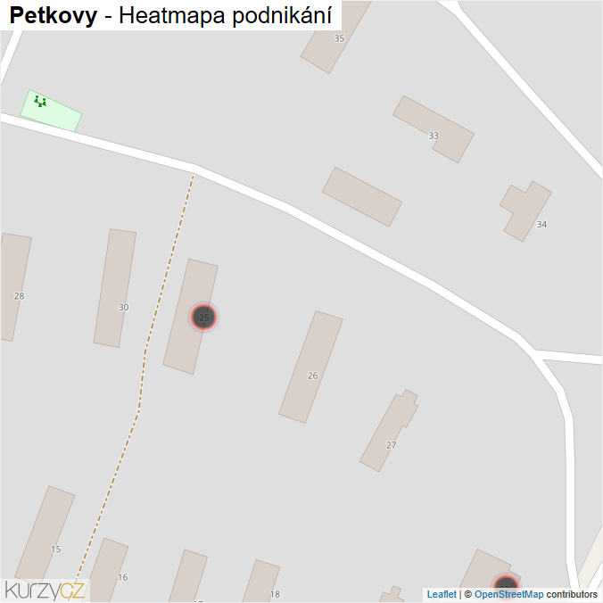 Mapa Petkovy - Firmy v obci.