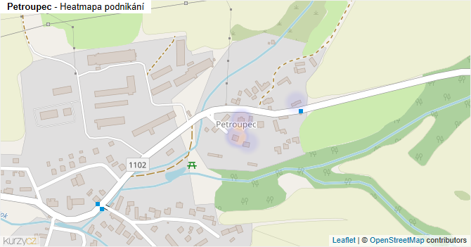 Petroupec - mapa podnikání