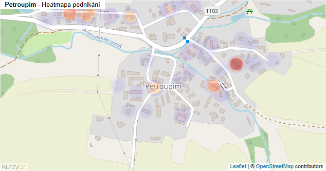Petroupim - mapa podnikání