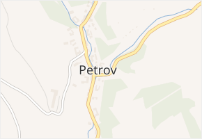 Petrov v obci Petrov - mapa části obce