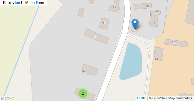 Petrovice I - mapa firem