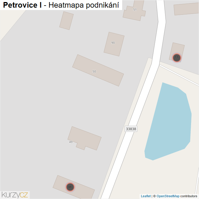 Mapa Petrovice I - Firmy v obci.
