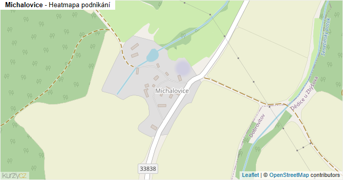 Michalovice - mapa podnikání