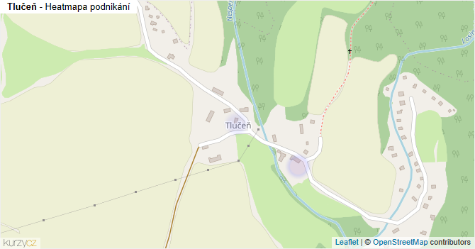 Tlučeň - mapa podnikání