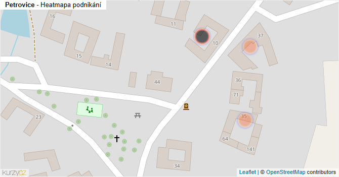 Petrovice - mapa podnikání