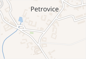 Petrovice v obci Petrovice - mapa části obce