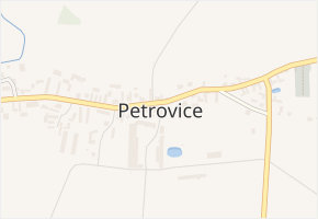 Petrovice v obci Petrovice - mapa části obce